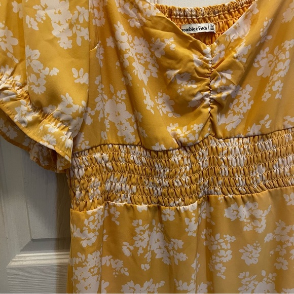 Abercrombie & Fitch Yellow Summer Dress- Womens Size XL - Picture 2 of 5